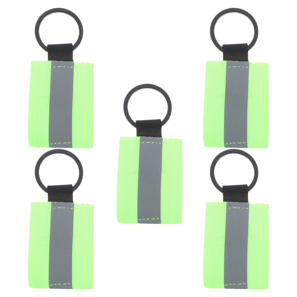 Running Visibility Gear - 5 Adet Çift Taraflı Yansıtıcı Anahtarlık