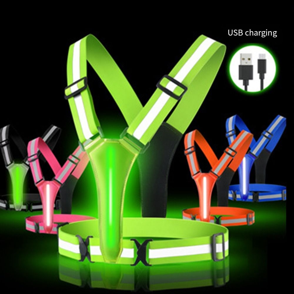 Running Visibility Gear - USB ile Şarj Edilebilir, Yüksek Görünürlüğe