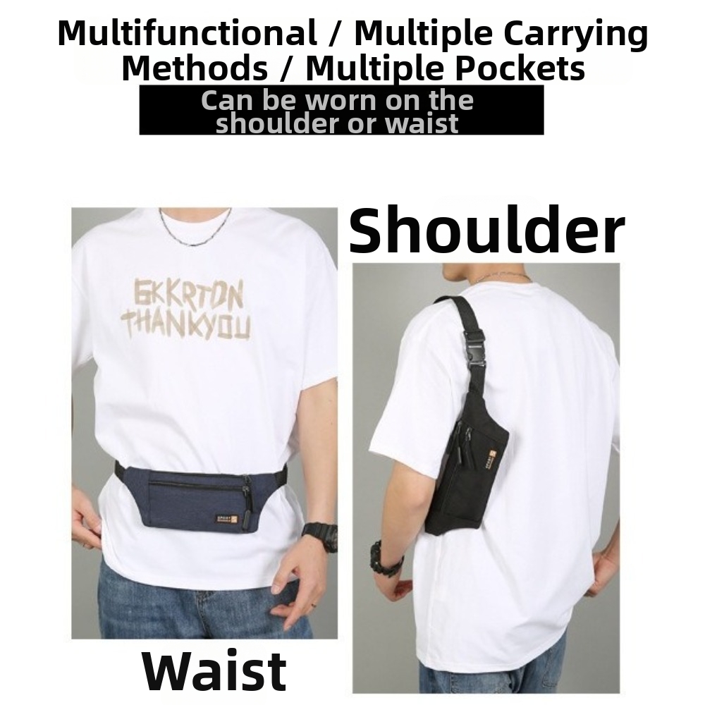 Running Belt - Yeni Oxford Kumaş Erkek Bel Çantası